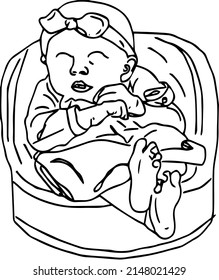 8,558 Baby sitting outline Images, Stock Photos & Vectors | Shutterstock