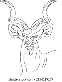 Outline Sketch Drawing Swamp Deer Swamp Stock Vector (Royalty Free ...