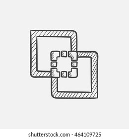 Icono de esbozo para web, móvil e infografía. Icono aislado del vector dibujado a mano.