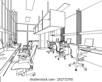 267,244 Office line drawings Images, Stock Photos & Vectors | Shutterstock