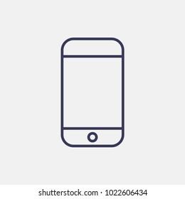 Outline smartphone icon illustration vector symbol