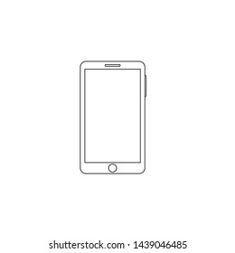 outline smartphone icon. phone concept vector illustration