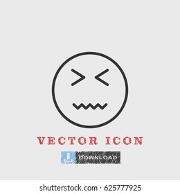 Outline smile  icon illustration vector symbol