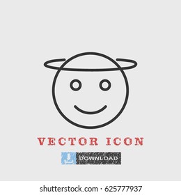 Outline smile  icon illustration vector symbol
