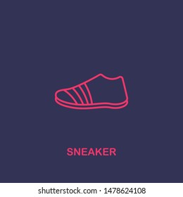 Outline sneaker icon.sneaker vector illustration. Symbol for web and mobile
