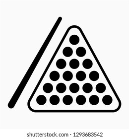 Outline snooker vector icon