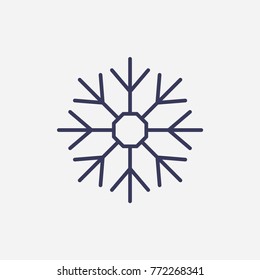 Outline Snowflake icon illustration vector symbol