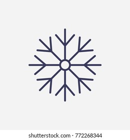 Outline Snowflake icon illustration vector symbol