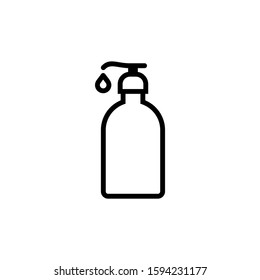 Outline Soap Bottle Icon Vector Design Template 001
