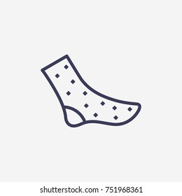 Outline socks icon illustration vector symbol