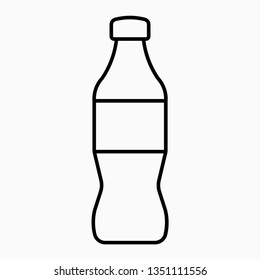 Outline soda vector icon