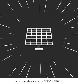 Outline solar battery icon illustration isolated vector sign symbol