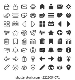 Outline and Solid Icons for Business