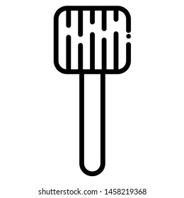 outline spatula icon elements. Editable vector
