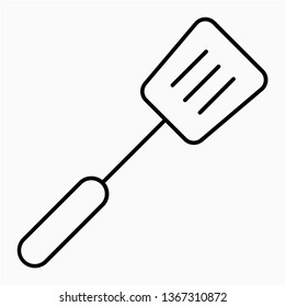 Outline spatula vector icon