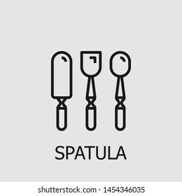 Outline spatula vector icon. Spatula illustration for web, mobile apps, design. Spatula vector symbol.