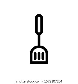 Outline spatula vector icon. Spatula illustration for web, mobile apps, design. Spatula vector symbol.