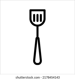 Umrissspatula-Vektorsymbol. Spatula-Illustration für Web, mobile Apps, Design. Spatula-Vektorsymbol.