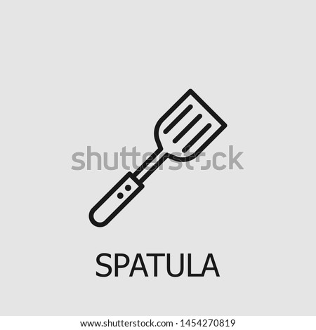 Outline spatula vector icon. Spatula illustration for web, mobile apps, design. Spatula vector symbol. Сток-фото © 