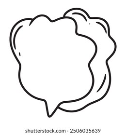 outline speech bubbles design stock. element design