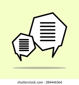 outline speech icon