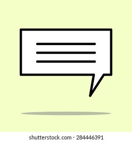 outline speech icon