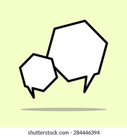 outline speech icon