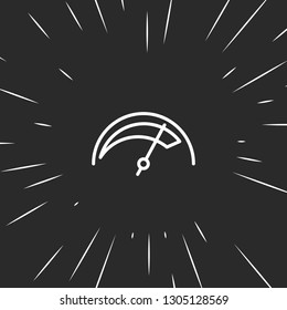 Outline speedometer icon illustration isolated vector sign symbol