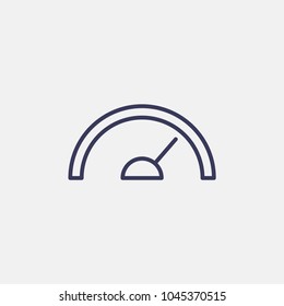 Outline speedometer icon illustration vector symbol