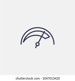Outline speedometer icon illustration vector symbol