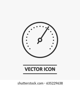 Outline speedometer   icon illustration vector symbol