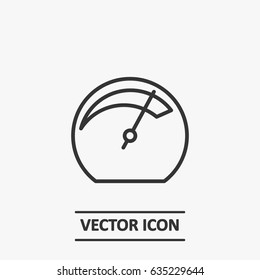 Outline speedometer   icon illustration vector symbol