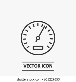 Outline speedometer   icon illustration vector symbol