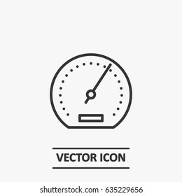 Outline speedometer   icon illustration vector symbol