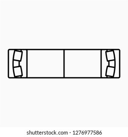 Outline spherical roller bearing vector icon