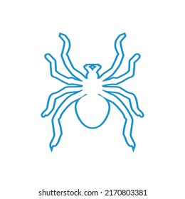 Outline Spider Logo Isolated On White Stock Vector (Royalty Free ...