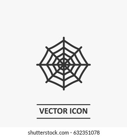 Outline Spider  web   icon illustration vector symbol