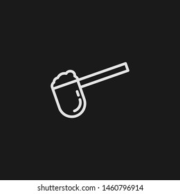 Outline spoon vector icon. Spoon illustration for web, mobile apps, design. Spoon vector symbol.