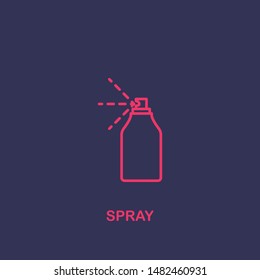 Outline spray icon.spray vector illustration. Symbol for web and mobile