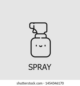 Outline spray vector icon. Spray illustration for web, mobile apps, design. Spray vector symbol.