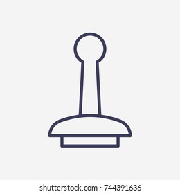 Outline stamp  icon illustration vector symbol