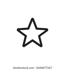 Ícone de Contorno de Estrela em Quadro Quadrado - Classificação ou Símbolo Favorito