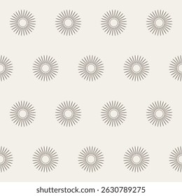 Outline Star Isolated on Beige Seamless Pattern background. Elegant Vintage Aesthetic Boho Textile Print. Wrapping Paper Design. baby Nursery Wallpaper. Vintage Clothing Textile Fabric Design. 