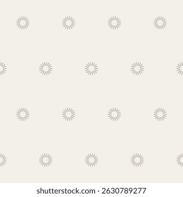 Outline Star Isolated on Beige Seamless Pattern background. Elegant Vintage Aesthetic Boho Textile Print. Wrapping Paper Design. baby Nursery Wallpaper. Vintage Clothing Textile Fabric Design. 