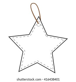 Outline Star Tag 
