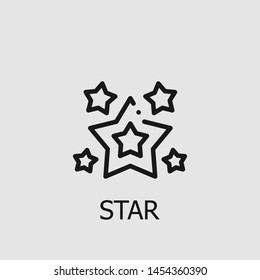 Outline star vector icon. Star illustration for web, mobile apps, design. Star vector symbol.