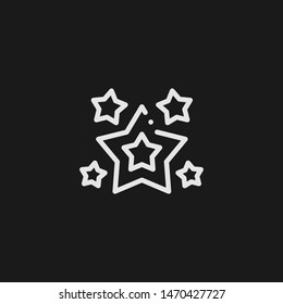 Outline star vector icon. Star illustration for web, mobile apps, design. Star vector symbol.