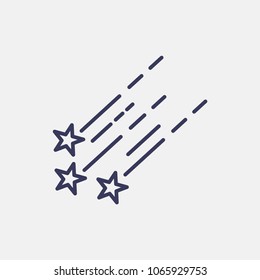 Outline starfall icon illustration vector symbol