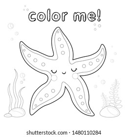 3,273 Starfish coloring page Images, Stock Photos & Vectors | Shutterstock