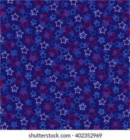 outline stars backround